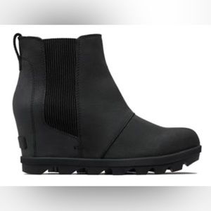 Sorel Women's Joan Of Arctic Wedge II Chelsea Boot 8.5 black